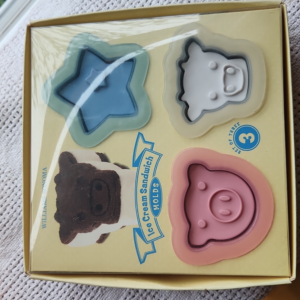 Williams-Sonoma Ice Cream Molds ☆ In Box With Instructions ☆ Williams-Sonoma